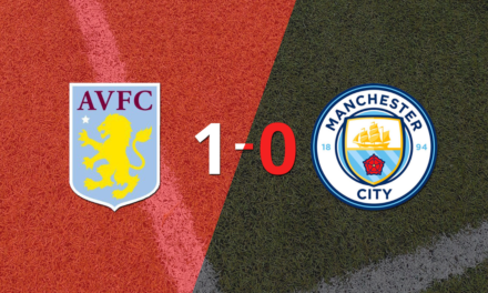 Aston Villa derrotó en casa 1-0 a Manchester City