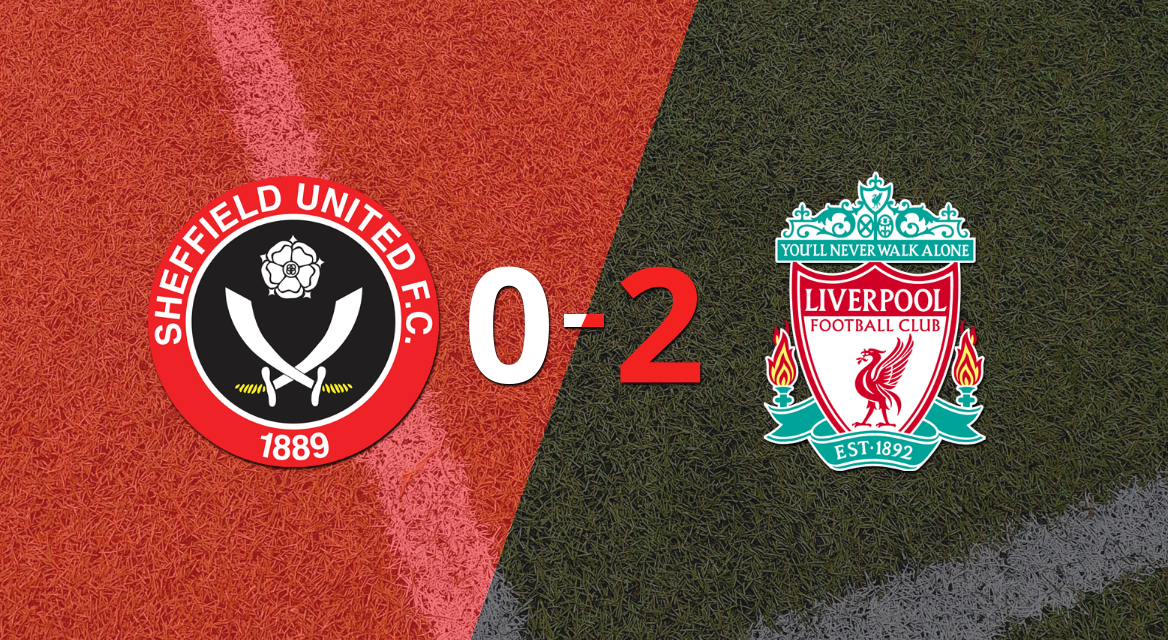 Liverpool le ganó como visitante a Sheffield United por 2 a 0