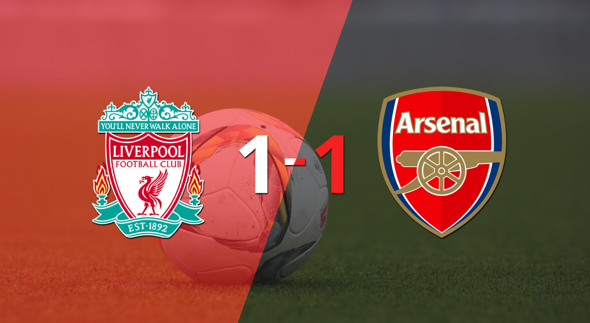 Reparto de puntos en el empate a uno entre Liverpool y Arsenal