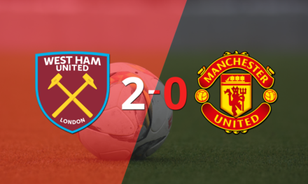 Derrota de Manchester United por 2-0 en su visita a West Ham United