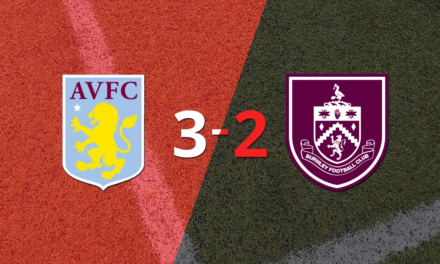 Aston Villa superó 3-2 a Burnley en un partidazo