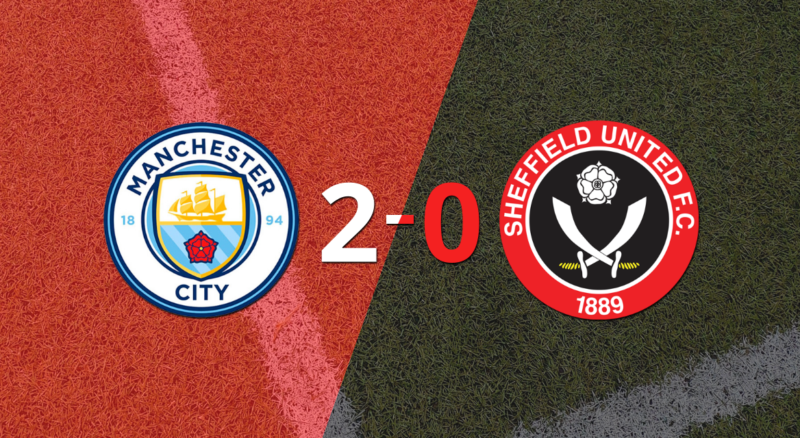 En su casa, Manchester City derrotó por 2-0 a Sheffield United