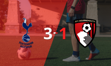 Contundente victoria de Tottenham sobre Bournemouth