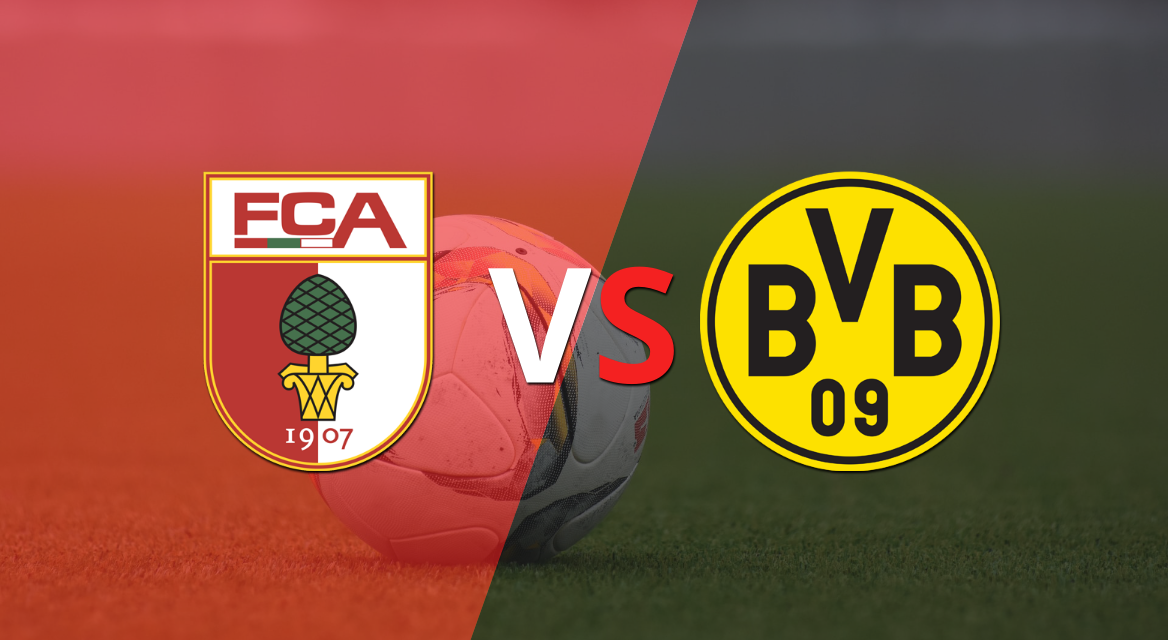 Comienza el segundo tiempo del empate entre Augsburg y Borussia Dortmund