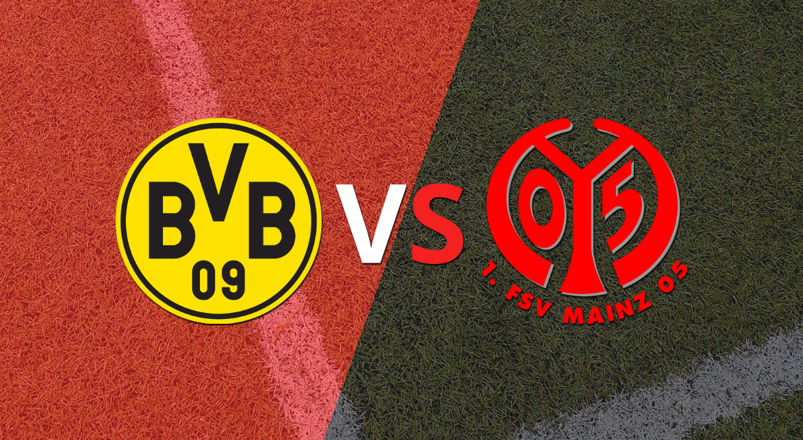 Arranca el segundo tiempo del empate entre Borussia Dortmund y Mainz