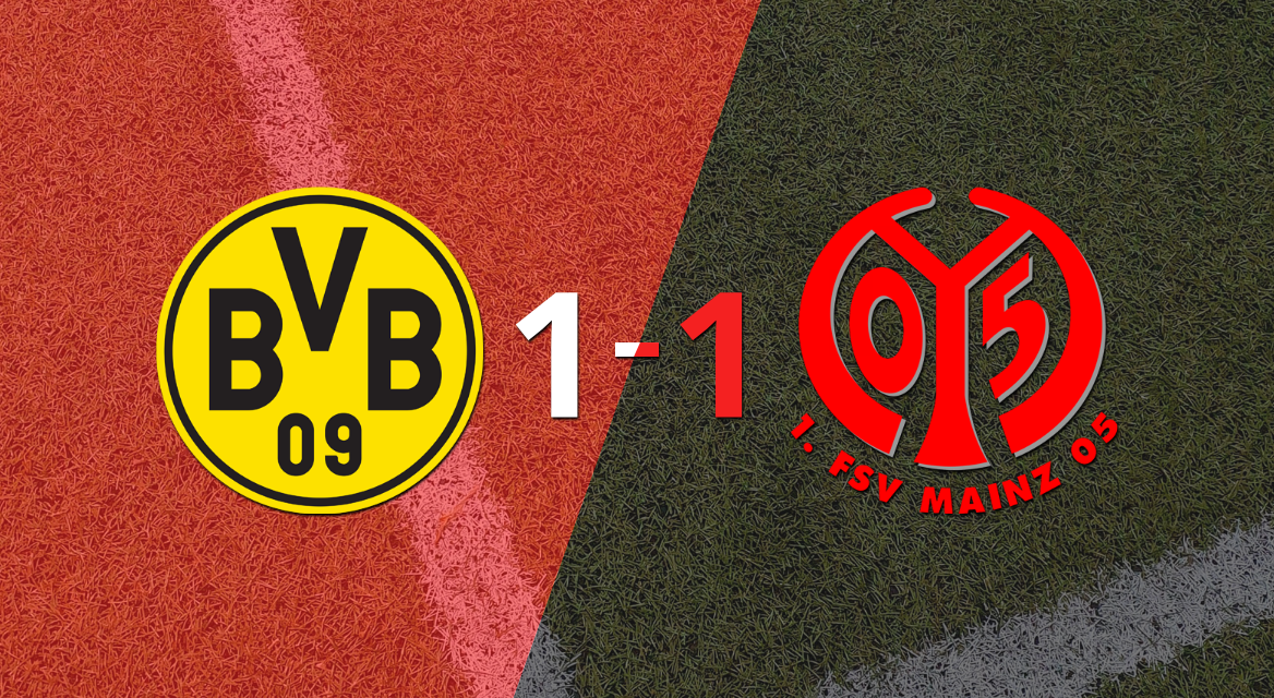 Borussia Dortmund y Mainz empataron 1 a 1
