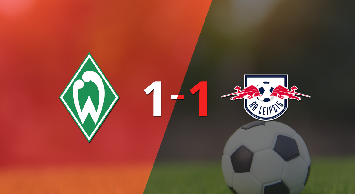 Empate a uno entre Werder Bremen y RB Leipzig