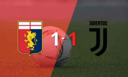 Genoa y Juventus igualaron 1 a 1