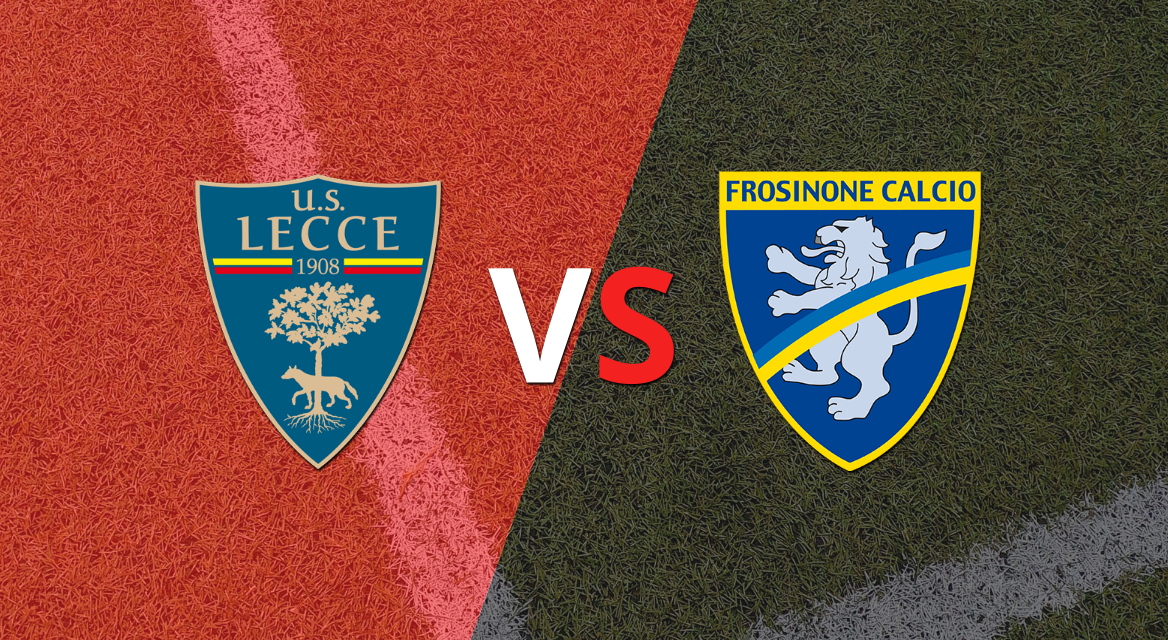 Se juega el segundo tiempo buscando el desempate entre Lecce y Frosinone