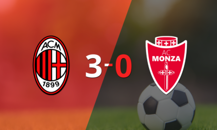 Goleada de Milan 3 a 0 sobre Monza