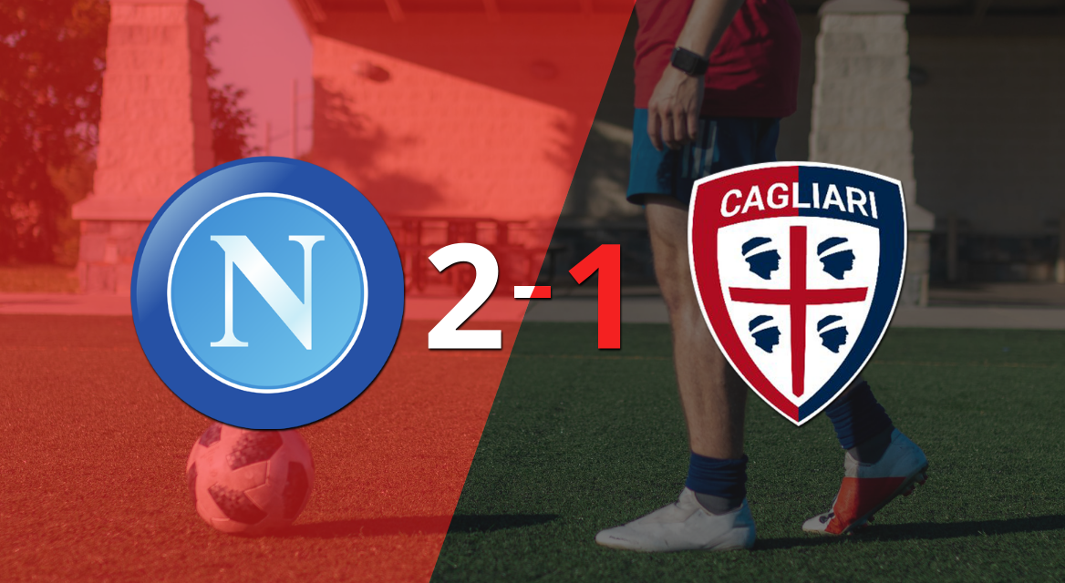 Napoli le ganó a Cagliari en su casa por 2-1