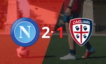 Napoli le ganó a Cagliari en su casa por 2-1