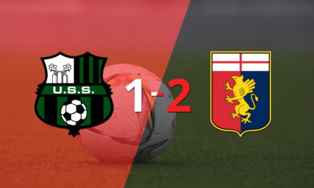 Genoa gana de visitante 2-1 a Sassuolo