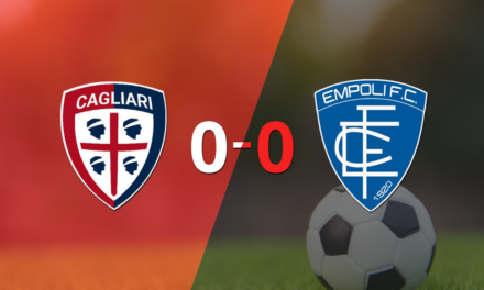 No hubo goles en el empate entre Cagliari y Empoli