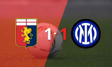 Genoa e Inter igualaron 1 a 1