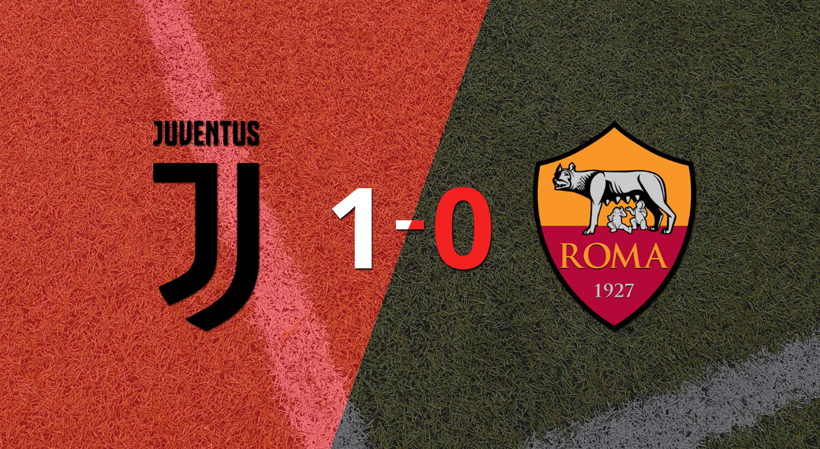 Juventus derrotó en casa 1-0 a Roma