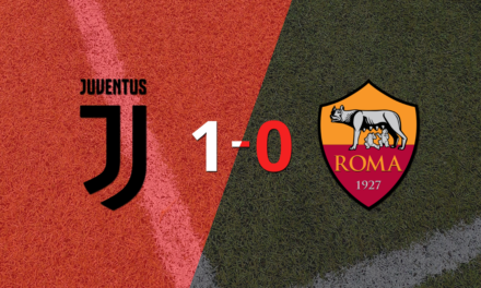 Juventus derrotó en casa 1-0 a Roma