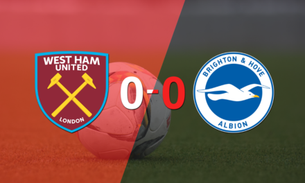 West Ham United y Brighton and Hove igualaron sin goles en el marcador