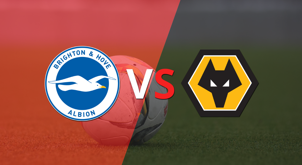 Empate a 0 en el comienzo del segundo tiempo entre Brighton and Hove y Wolverhampton