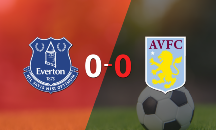 No hubo goles en el empate entre Everton y Aston Villa