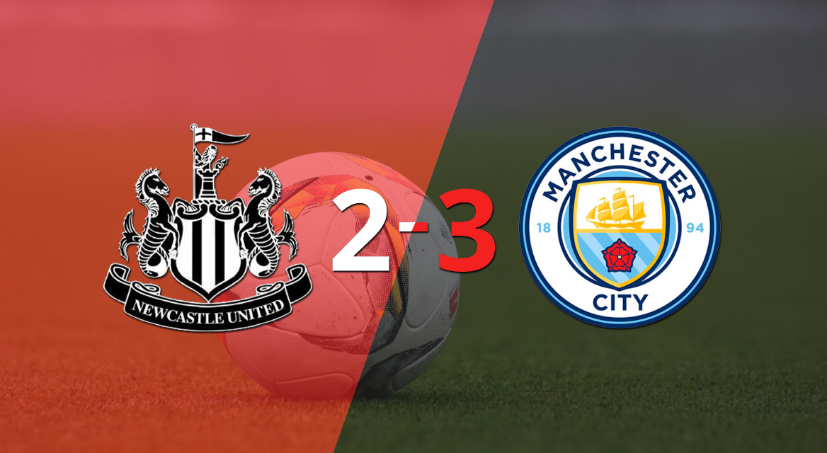 Newcastle United fue superado 3-2 en casa por Manchester City