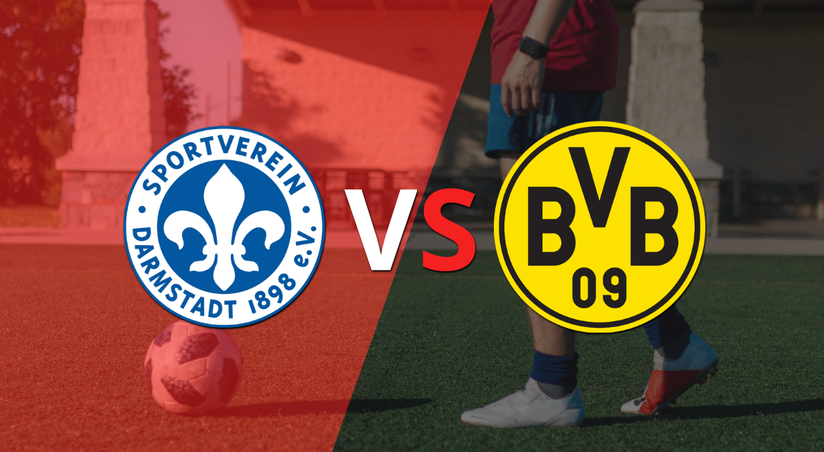 Por dos goles de diferencia, Borussia Dortmund se impone a Darmstadt 98
