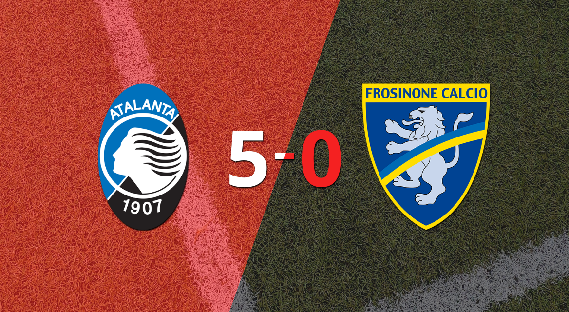 Atalanta liquidó en su casa a Frosinone por 5 a 0