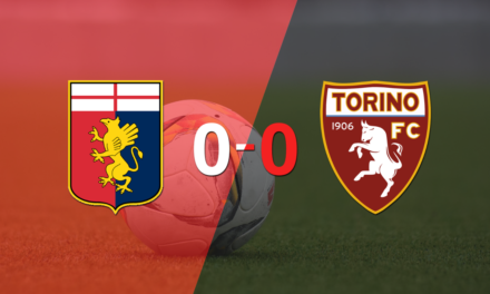 Genoa y Torino igualaron sin goles en el marcador