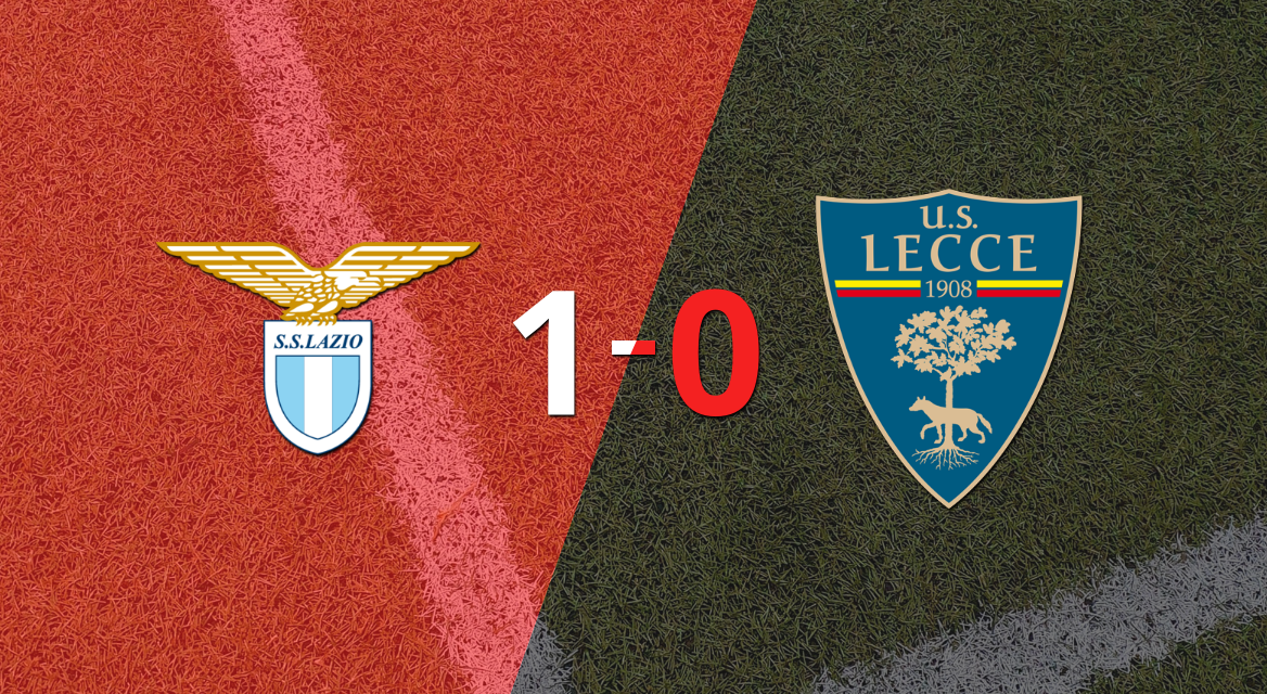 Lazio derrotó en casa 1-0 a Lecce