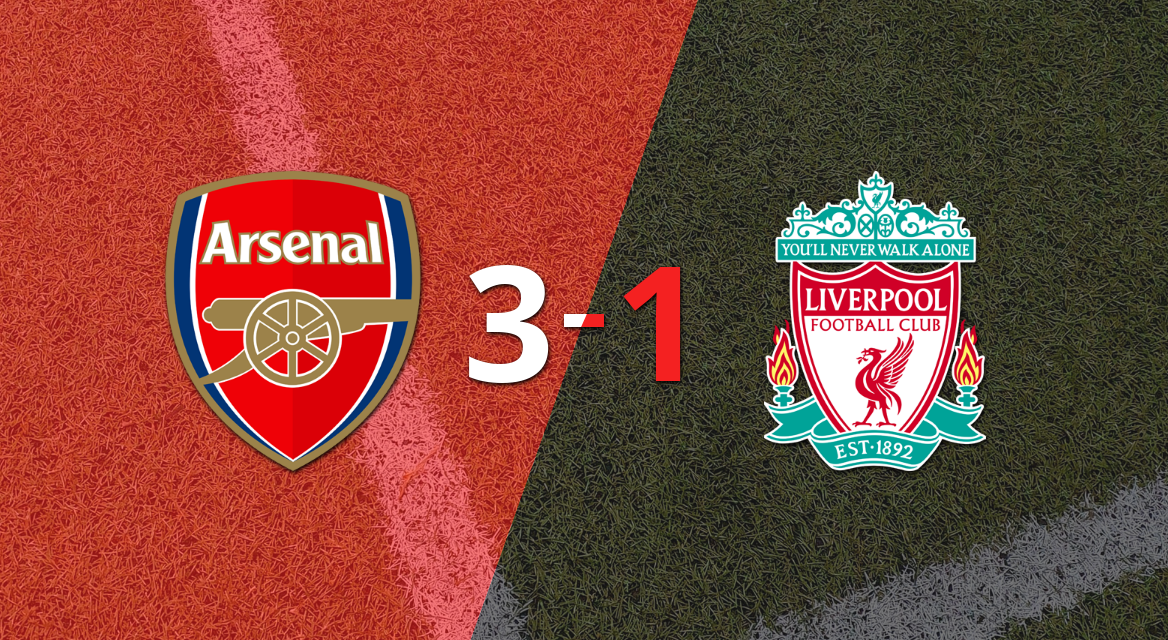 Gran victoria de Arsenal sobre Liverpool por 3-1