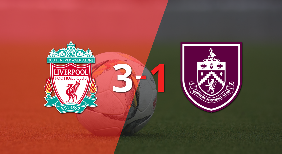 Liverpool fue más y venció por 3 a 1 a Burnley