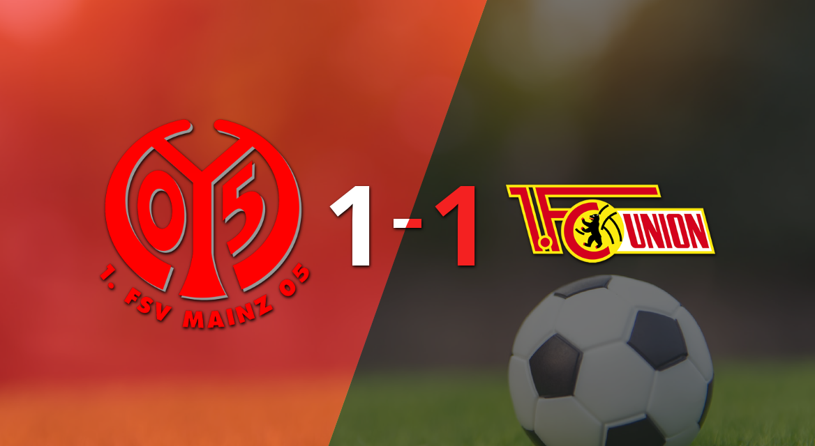 Unión Berlín logró sacar el empate a 1 gol en casa de Mainz