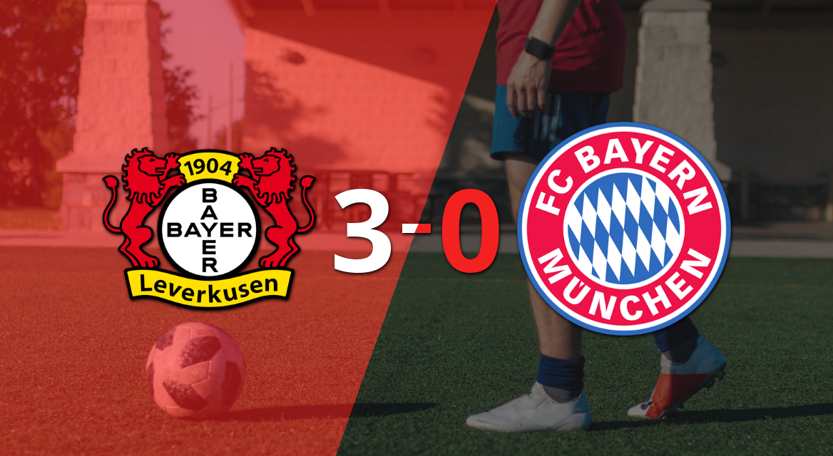 Bayer Leverkusen golea 3-0 como local a Bayern Múnich