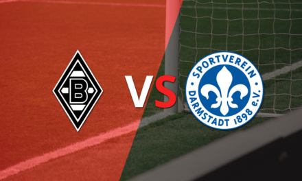 Arranca el segundo tiempo sin goles entre B. Mönchengladbach y Darmstadt 98