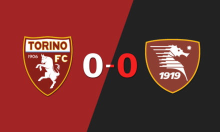 Cero a cero terminó el partido entre Torino y Salernitana