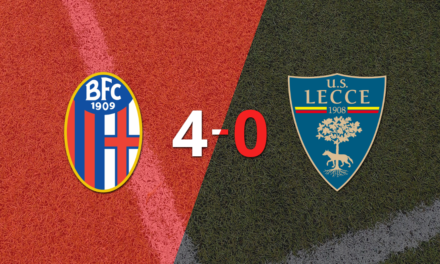 Bologna goleó 4-0 a Lecce con doblete de Riccardo Orsolini