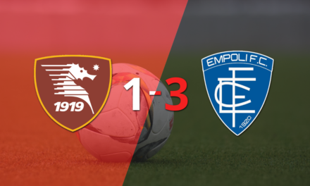 Empoli se impuso 3 a 1 en su visita a Salernitana