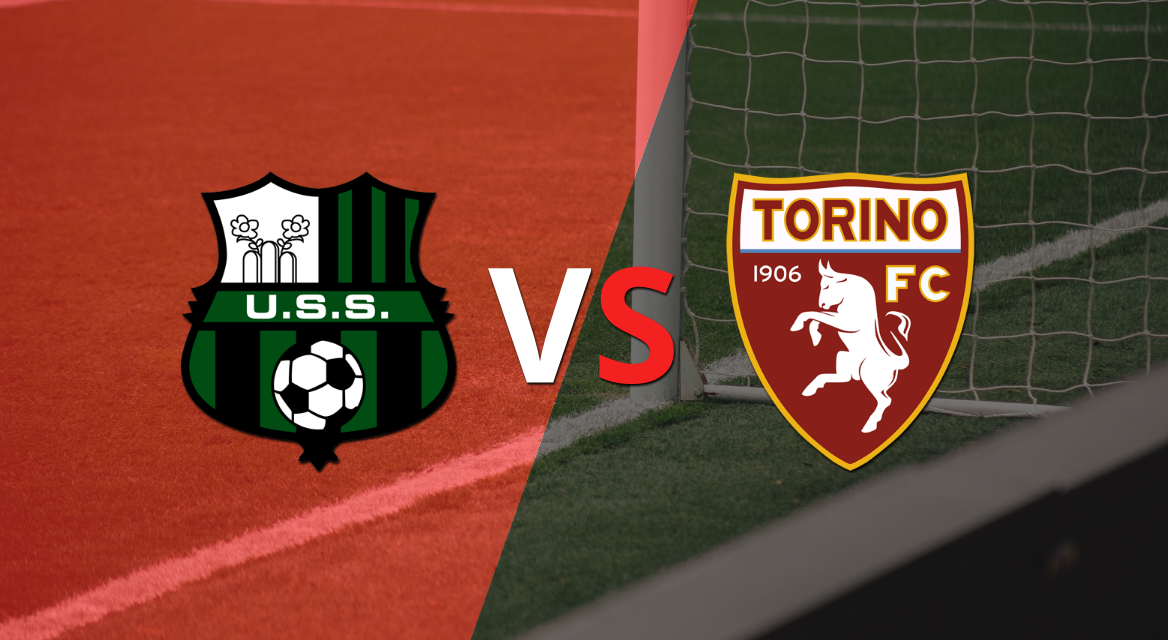 Sassuolo y Torino intentan romper el empate en el segundo tiempo