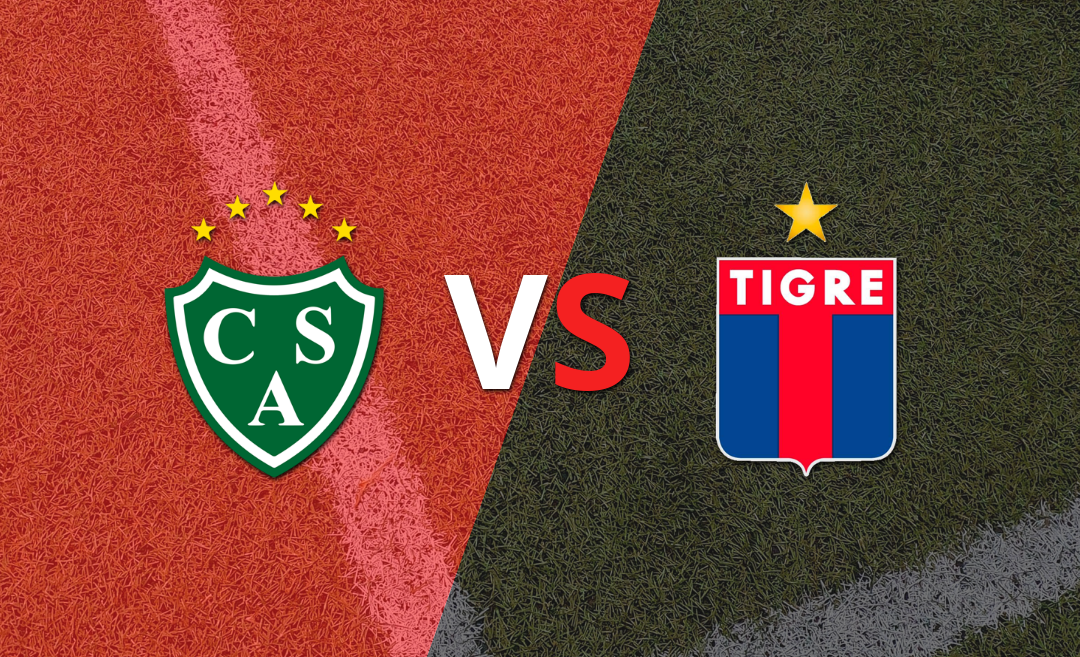 El segundo tiempo comienza sin goles entre Sarmiento y Tigre