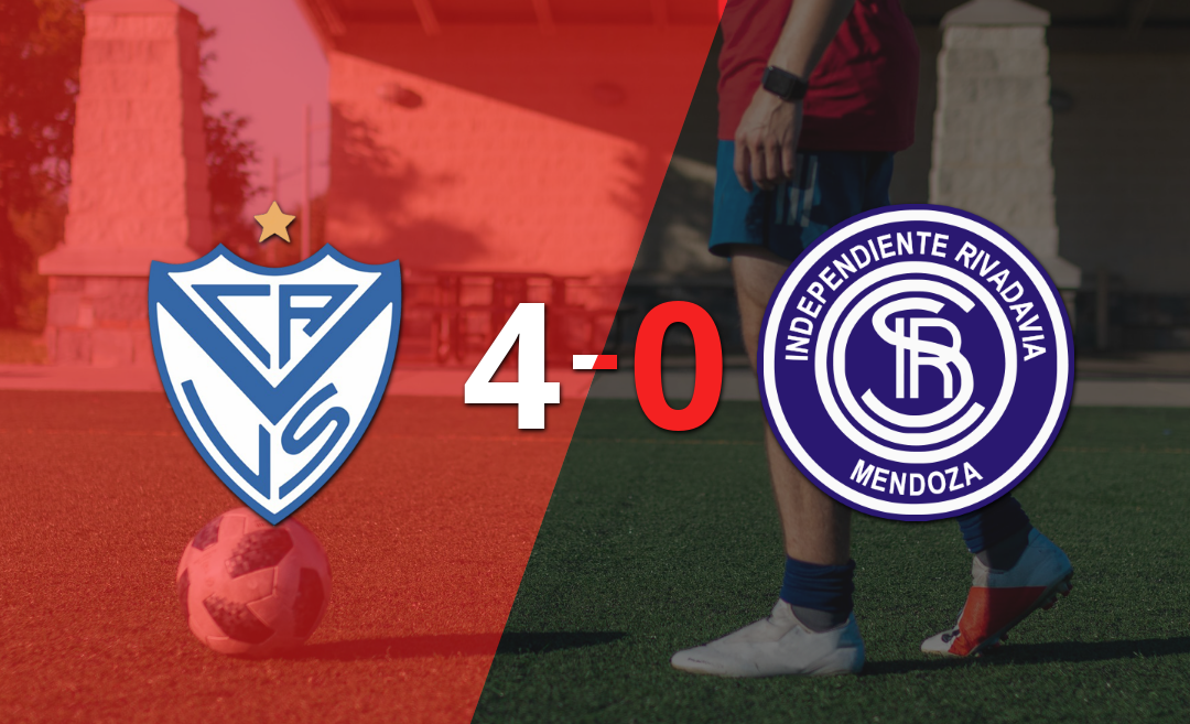 Vélez fue contundente y goleó 4-0 a Independiente Riv. (M)