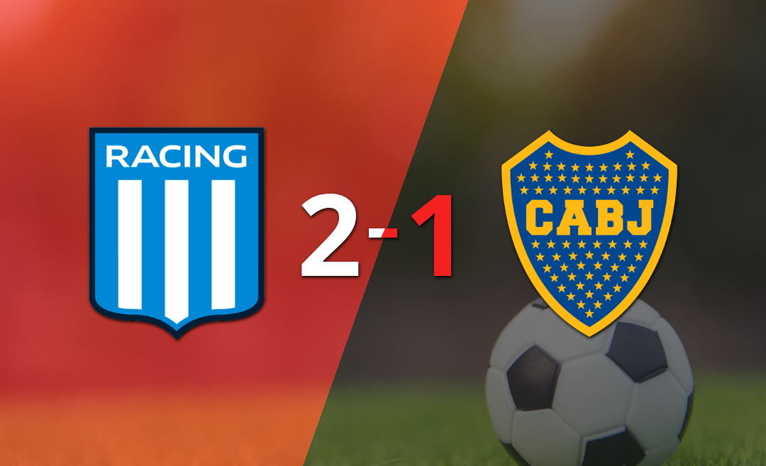 Racing Club voltea el marcador y triunfa 2 a 1 ante Boca Juniors