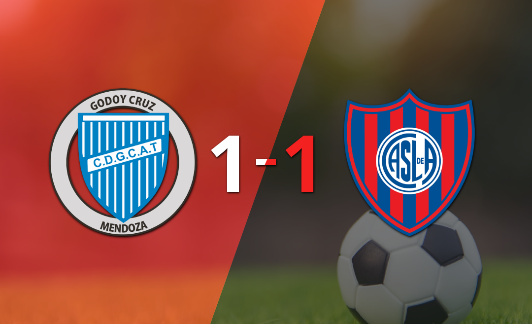 Empate a uno entre Godoy Cruz y San Lorenzo