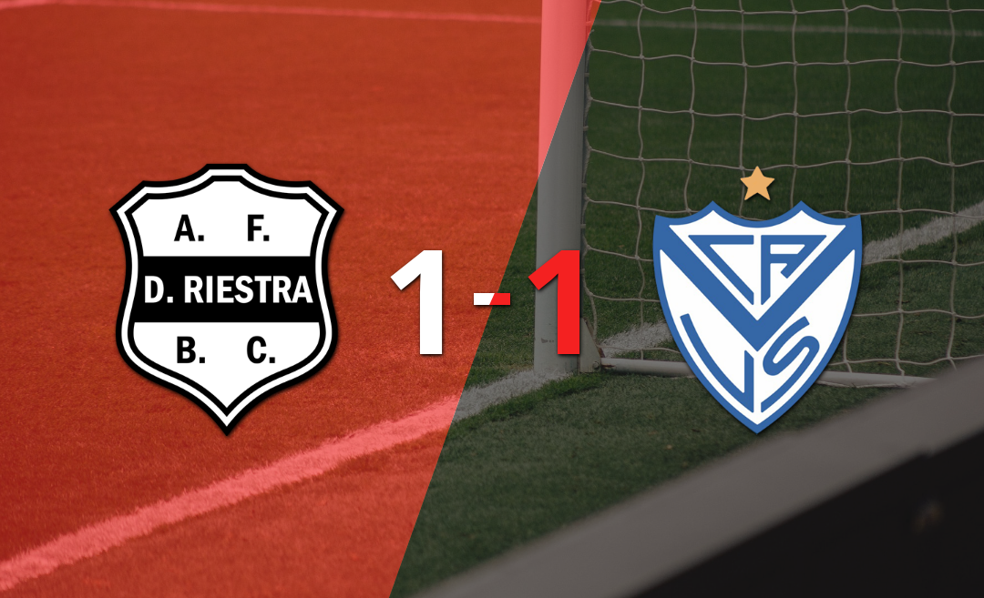 Dep. Riestra logró sacar el empate de local frente a Vélez