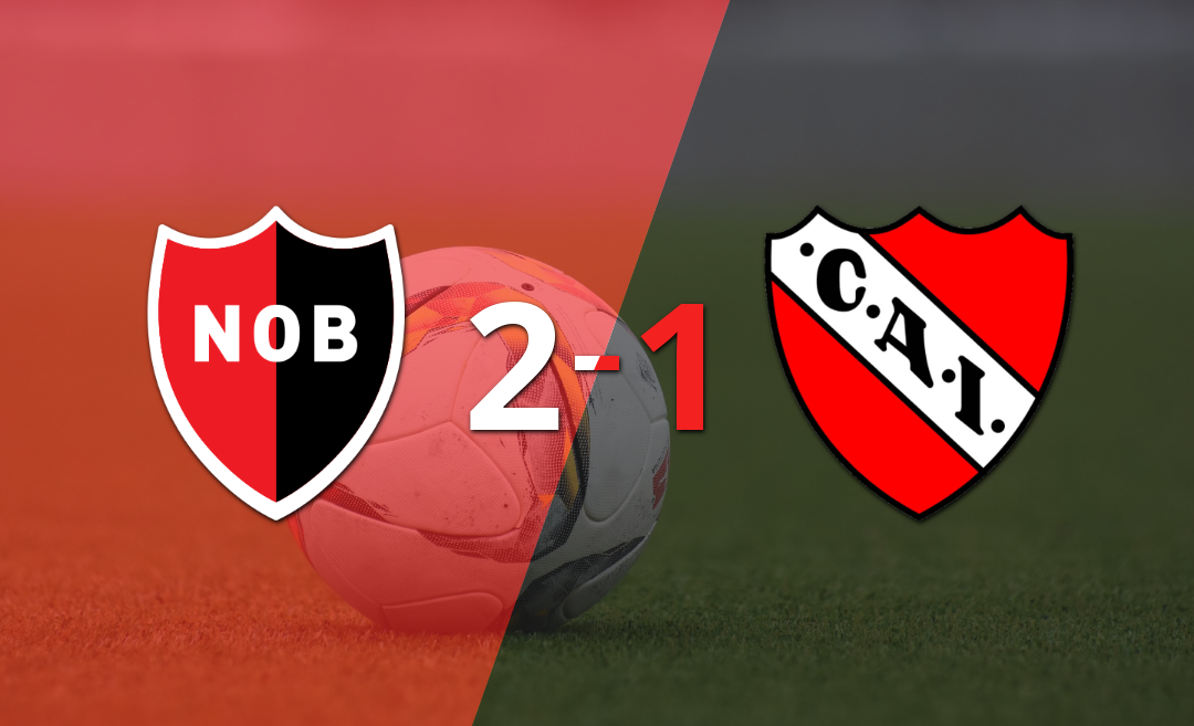 Con un gol agónico, Newell`s consiguió una victoria por 2 a 1 ante Independiente