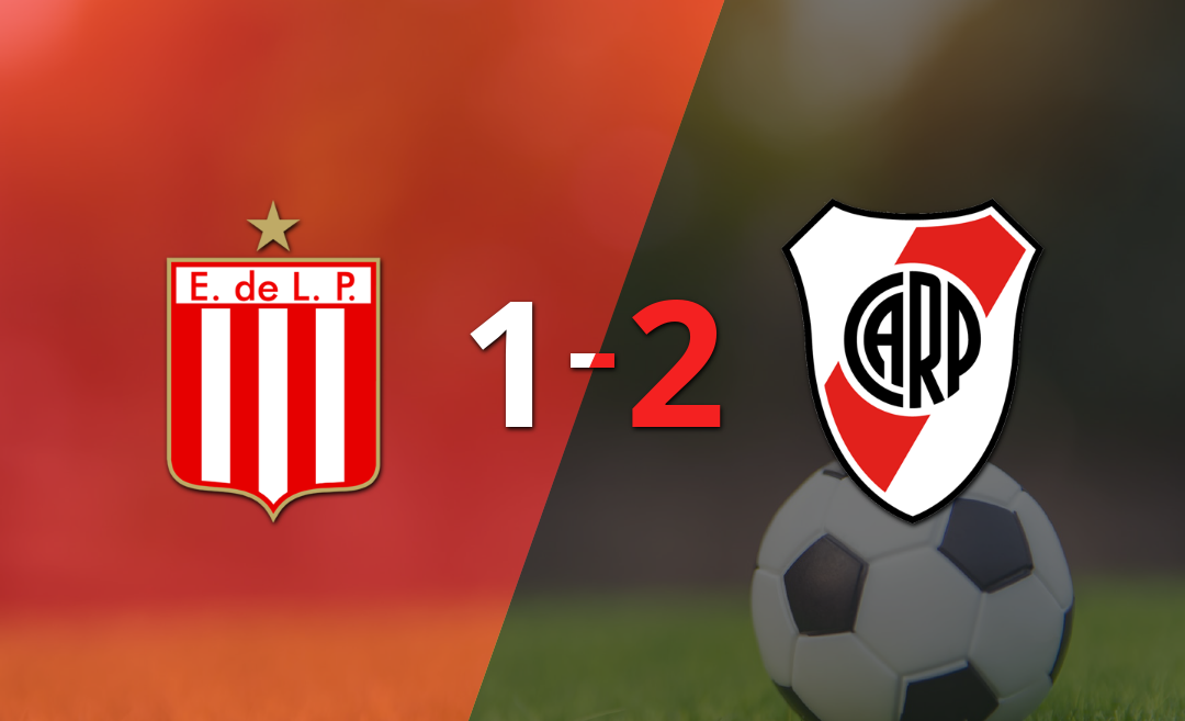 Estudiantes no logró superar la firmeza de River Plate y cayó 2 a 1