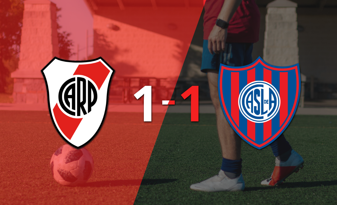 River Plate y San Lorenzo se reparten los puntos y empatan 1-1