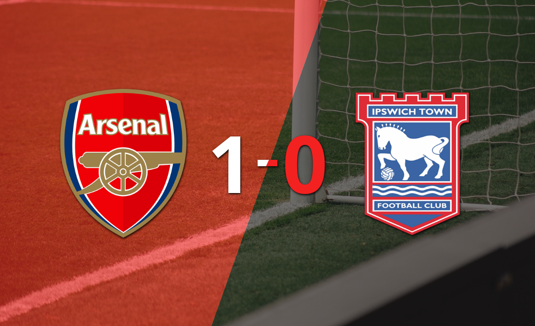 Con un solo gol, Arsenal derrotó a Ipswich Town en el Emirates Stadium