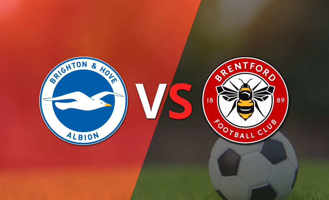 Con un empate en 0, empieza el segundo tiempo entre Brighton and Hove y Brentford