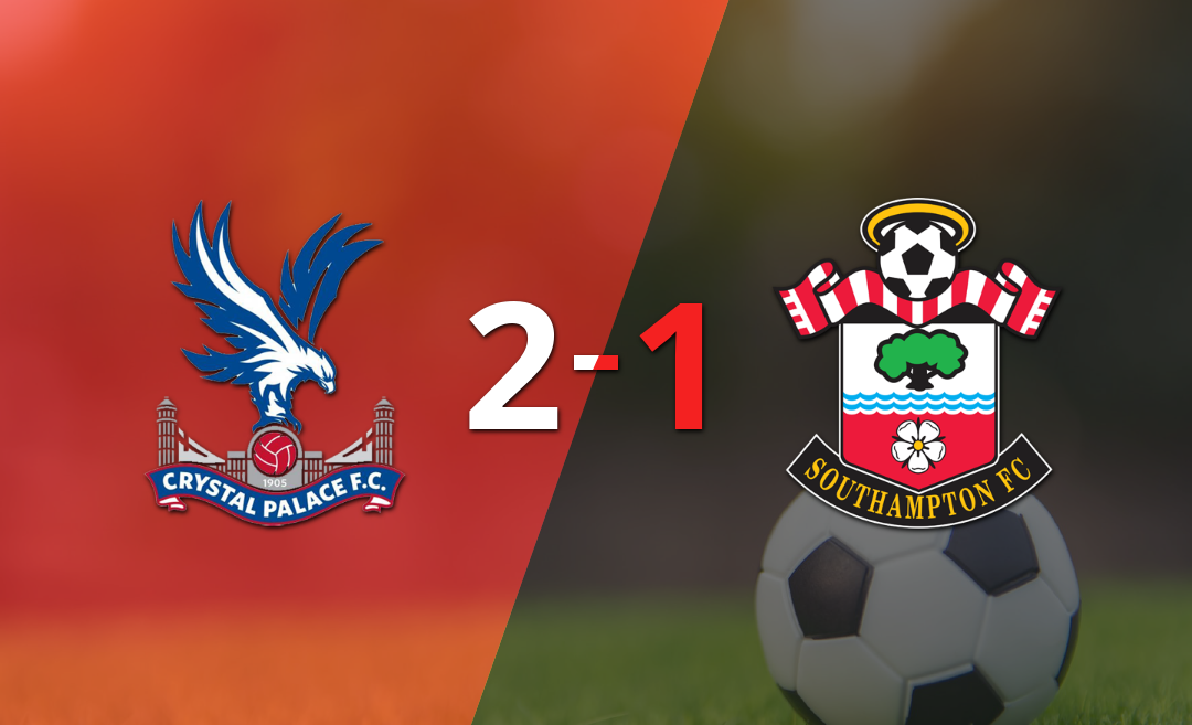 Crystal Palace voltea el marcador y triunfa 2 a 1 ante Southampton