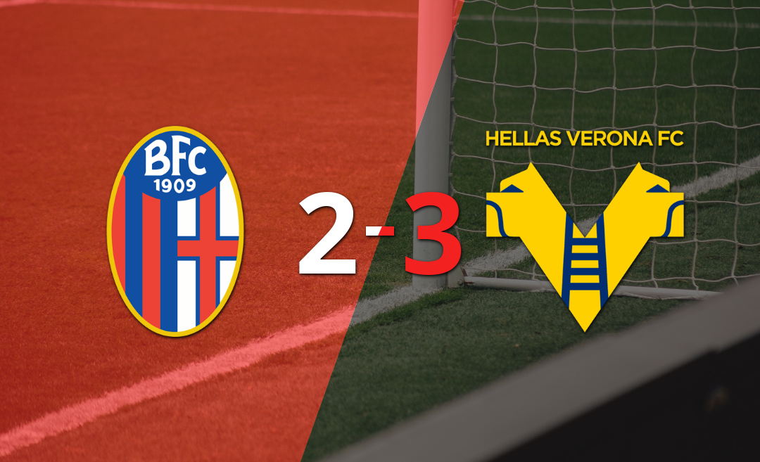 Bologna pierde 2-3 con Hellas Verona pese al doblete de Benjamín Domínguez